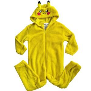 H&M Pokémon Pikachu Yellow Fleece Onesie Size 4T